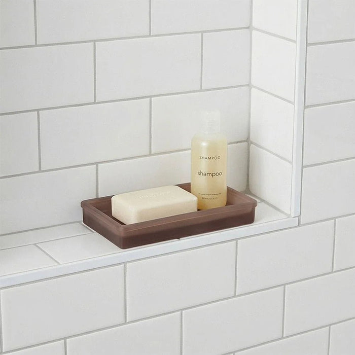 Velora Glass Tray 23.5 X 13.5 X 3 Cm Mocha Brown