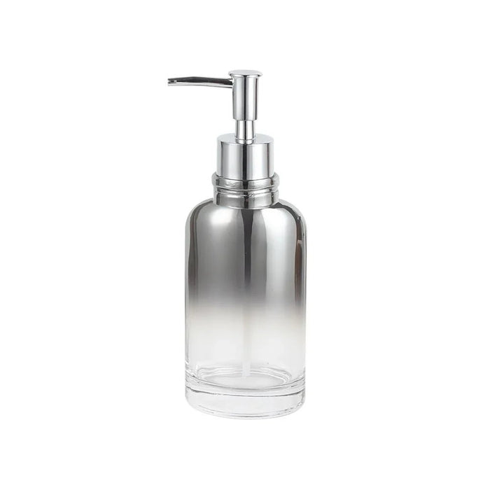 Velora Glass Bath Set 7.1 X 20 Cm Silver