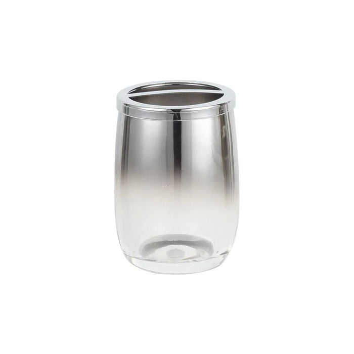 Velora Glass Bath Set 7.1 X 20 Cm Silver