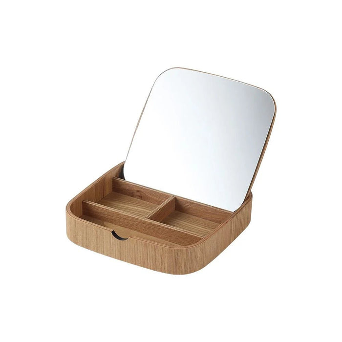 Velora Jewelry Box 19 X 19 X 3.6 Cm Oak Brown