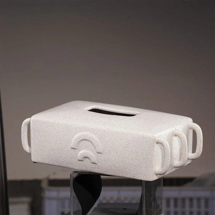 Cerelia Loop Tissue Box 30.1X14X10.7Cm -White