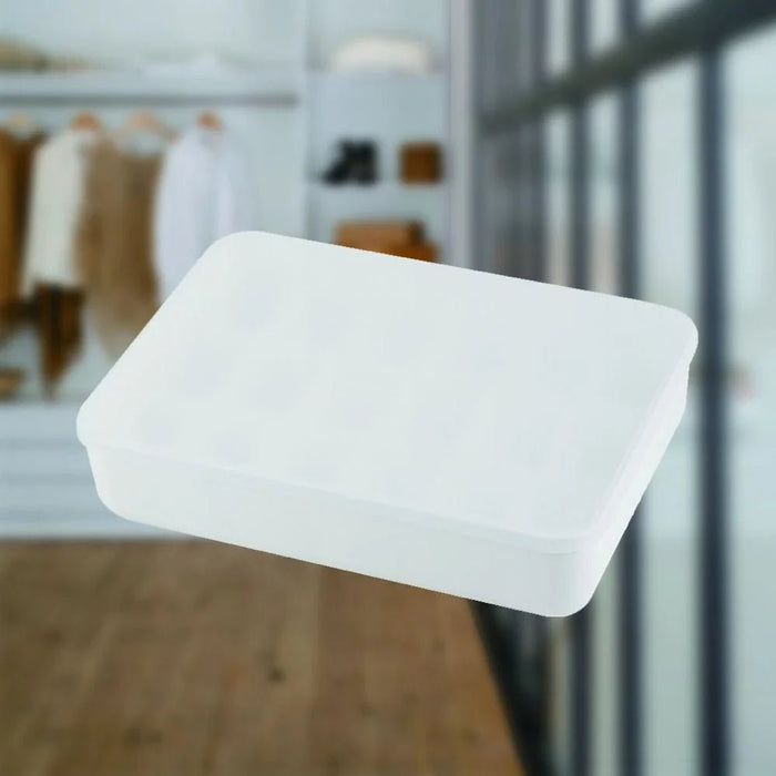 Magnus Plastic Organizer With Lid White 36.5X26.5X8.5Cm