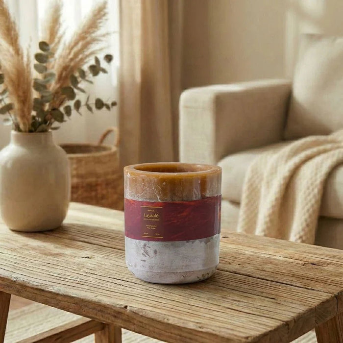 Layaale (1210G) Classic Oud Pillar Candle