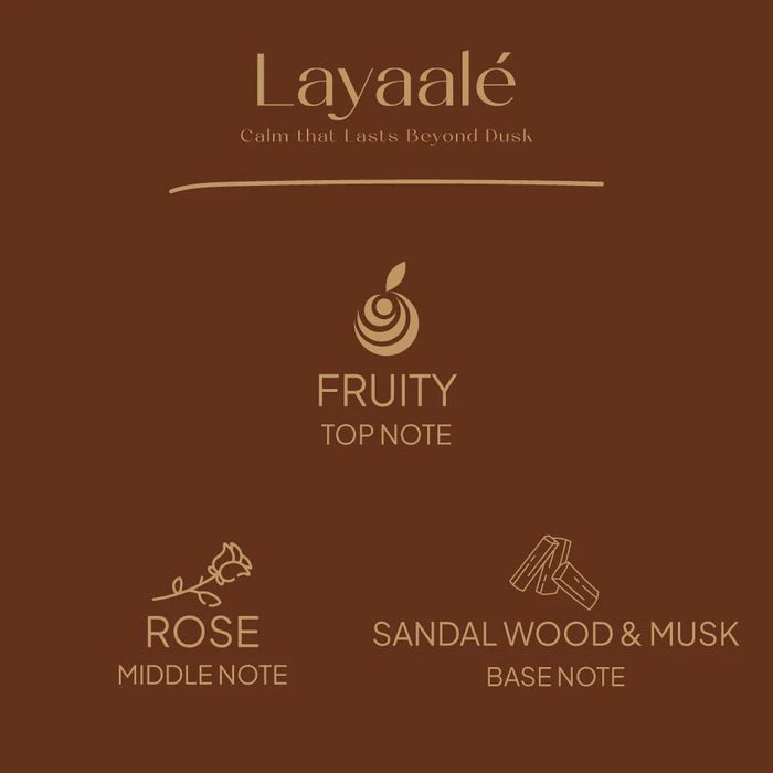Layaale (1210G) Classic Oud Pillar Candle