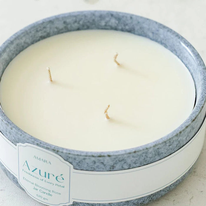 Azure (620G) Eternal Blooming Rose Jar Candle
