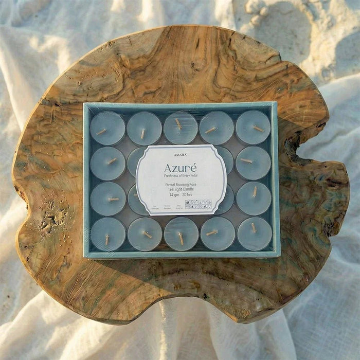Azure (14G) Eternal Blooming Rose Tea Light Candle