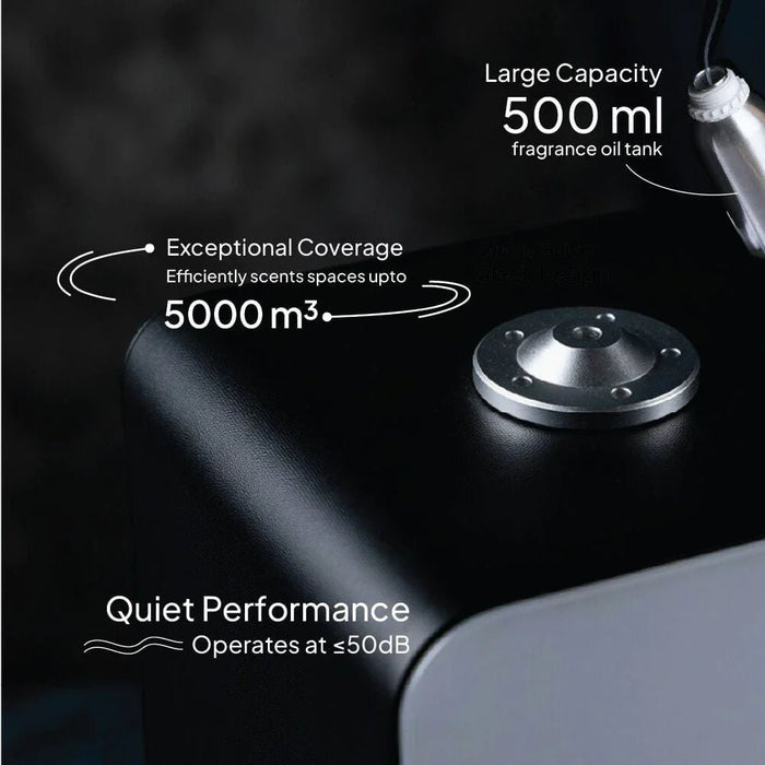 Industrial Aroma Diffuser White,5000m3 coverage,500ml Oil Capacity,34.5X13.6X35.2cm DQ5000