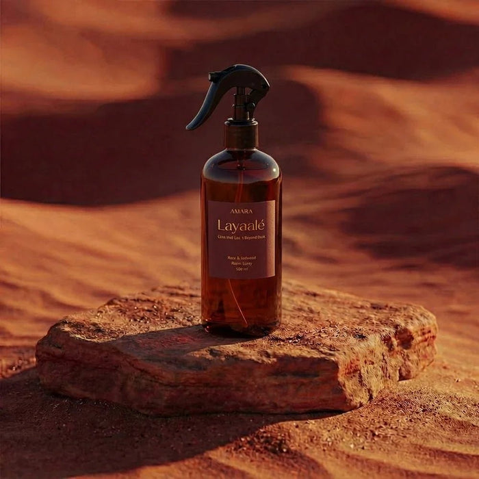 Layaale (500Ml) Rose & Oudwood Room Spray