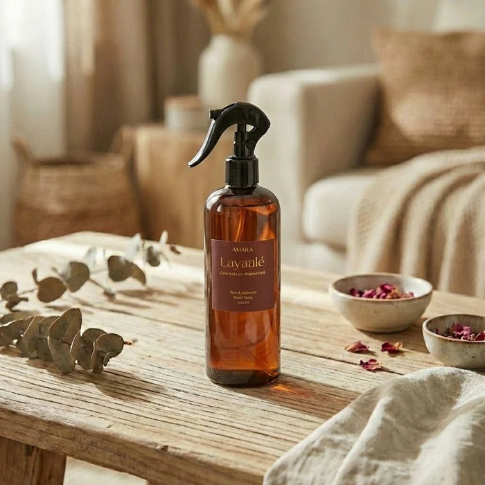 Layaale (500Ml) Rose & Oudwood Room Spray