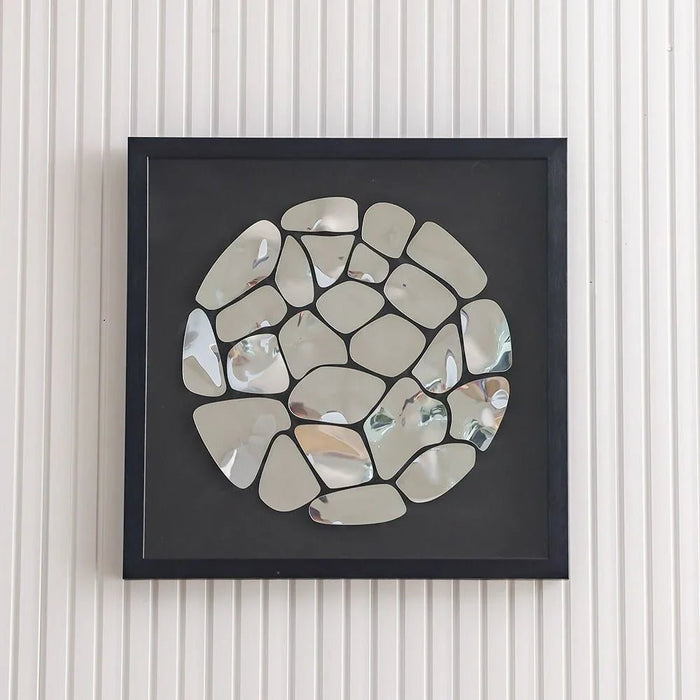 Skia Glass & PP Chrome Shadow Boxes 60x60x50Cm
