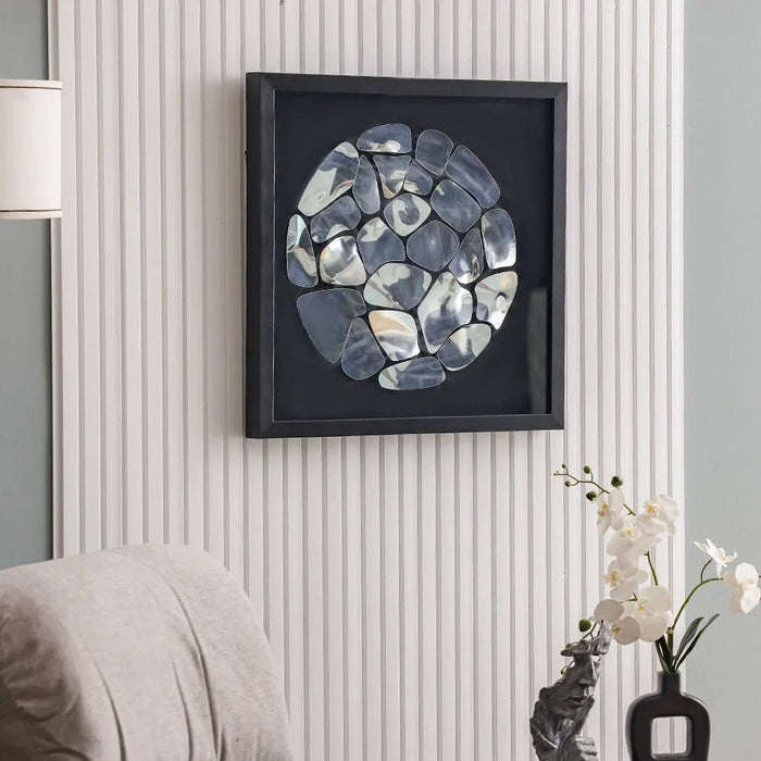 Skia Glass & PP Chrome Shadow Boxes 60x60x50Cm