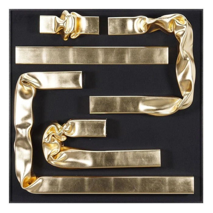 Skia Glass & PP Golden Brick Road Shadow Boxes 90x90x160Cm