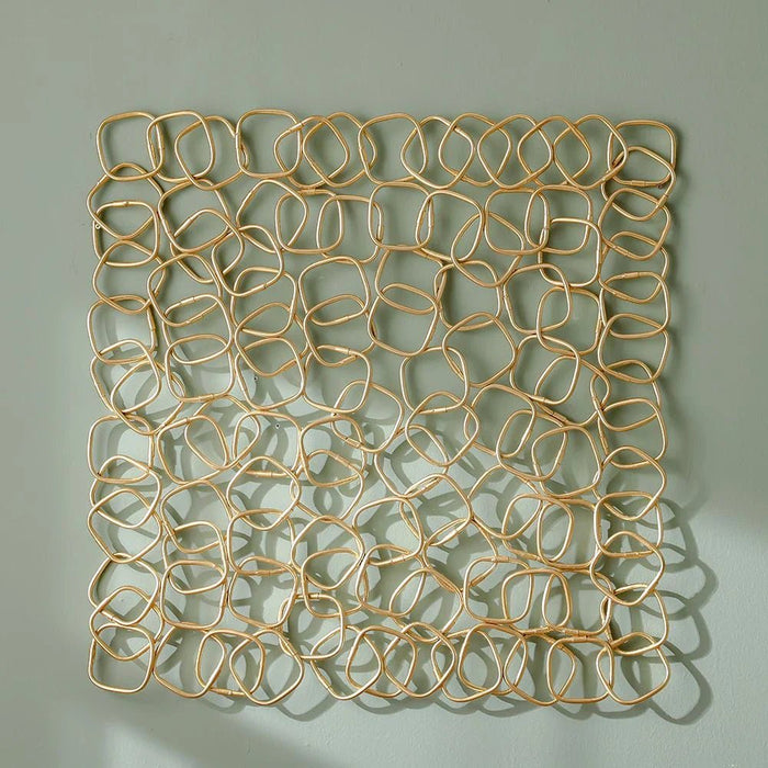 Skia Glass & PP Wire Square Shadow Boxes 90x90x30Cm