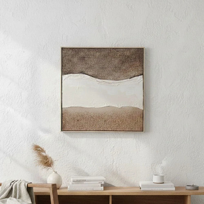 Marrakech Sahara Handpainted Wall Art 80X80Cm