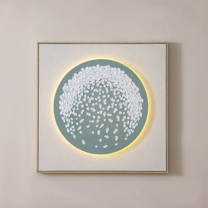 Lymora Stardust Oil Painting Wall Art With Led 80X80X3.5CM