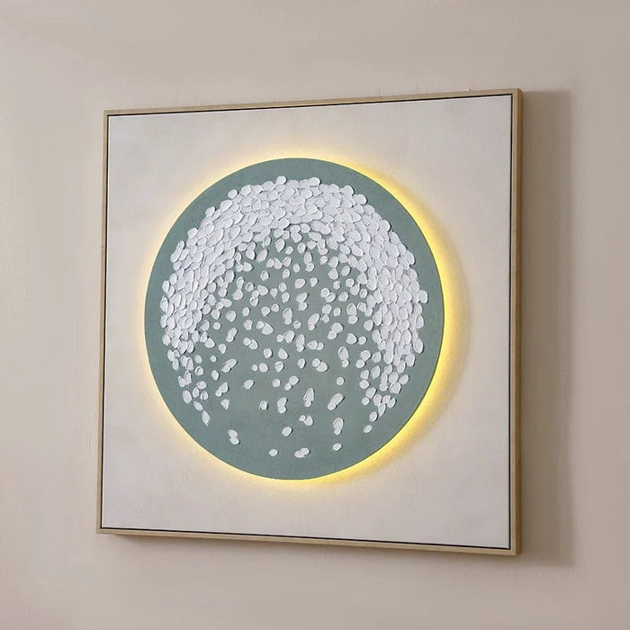 Lymora Stardust Oil Painting Wall Art With Led 80X80X3.5CM