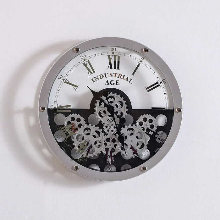 Cambridge Gear Wall Clock-Grey-51x8x51 cm