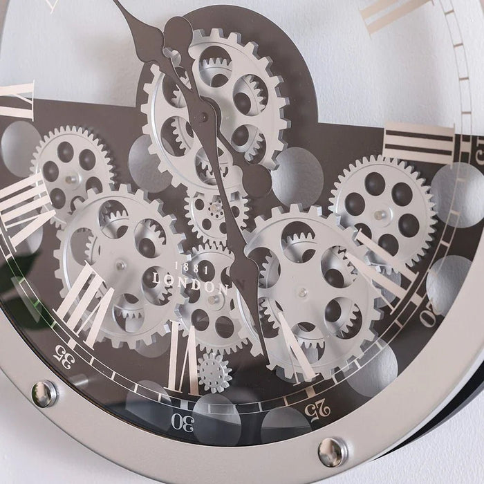 Cambridge Gear Wall Clock-Grey-51x8x51 cm
