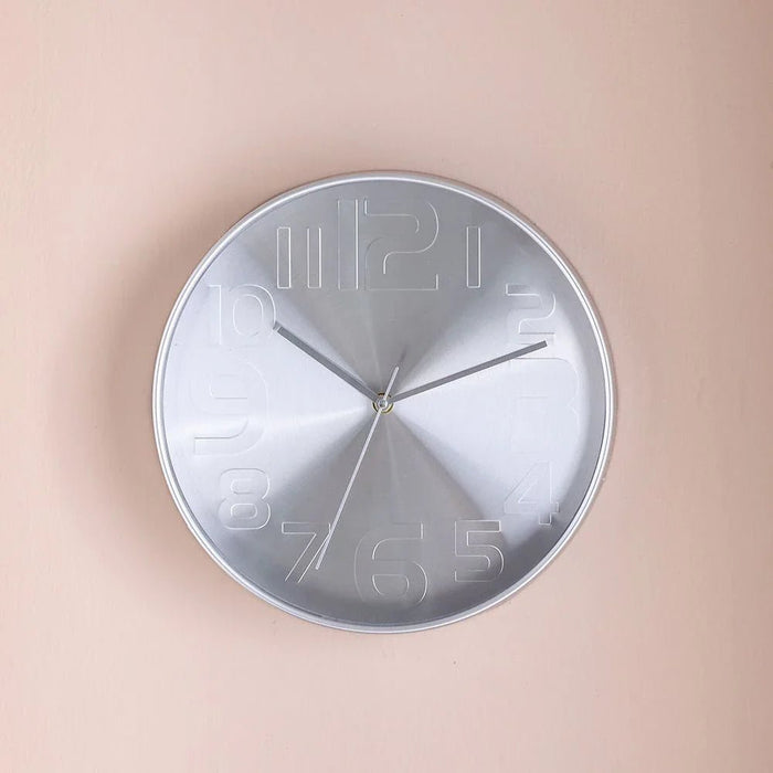 Cambridge Congo Wall Clock-Silver-30x30x4.5 cm