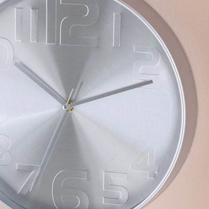 Cambridge Congo Wall Clock-Silver-30x30x4.5 cm