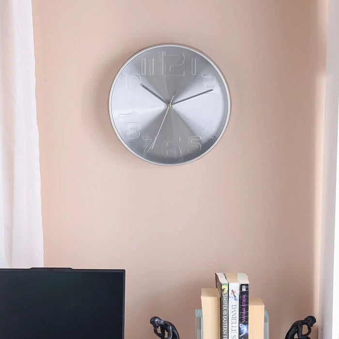 Cambridge Congo Wall Clock-Silver-30x30x4.5 cm