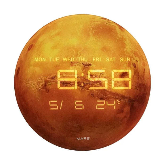 Cambridge Moon Led Digital Wall Clock 3200X300200X300.2Cm Orange