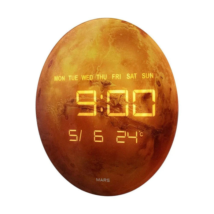 Cambridge Moon Led Digital Wall Clock 3200X300200X300.2Cm Orange