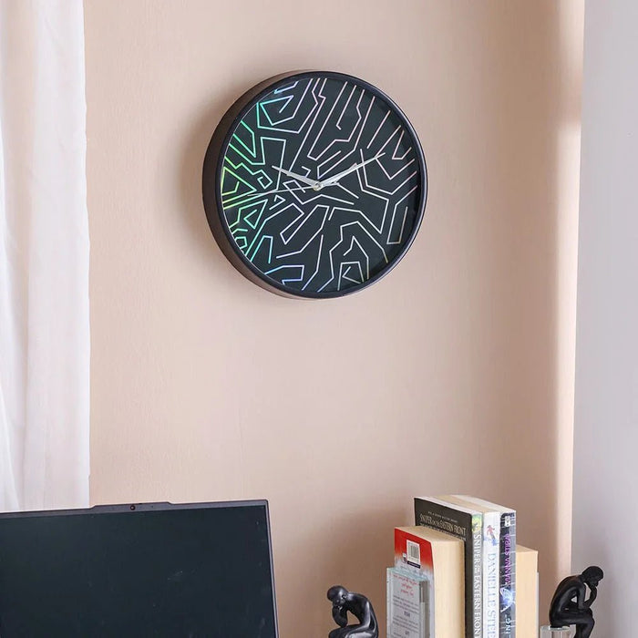 Cambridge Abstract Wall Clock-Black-30x30x4.5 cm