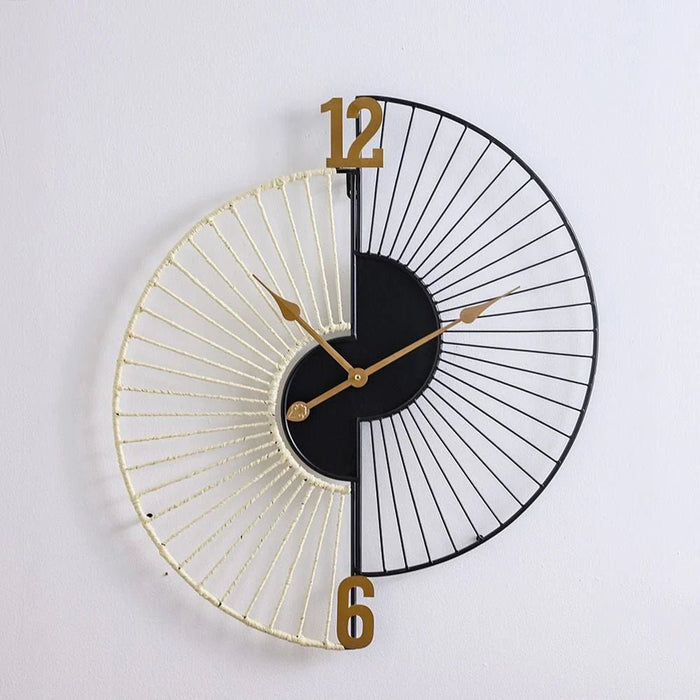 Cambridge Wall Accent Wall Clock-Black/White-60x68.5x4.5 cm