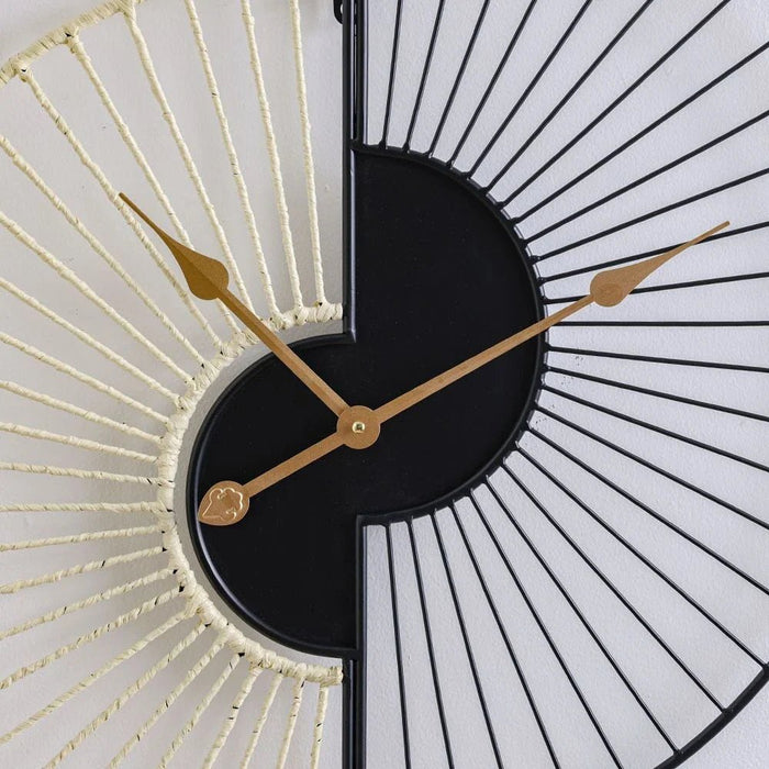 Cambridge Wall Accent Wall Clock-Black/White-60x68.5x4.5 cm