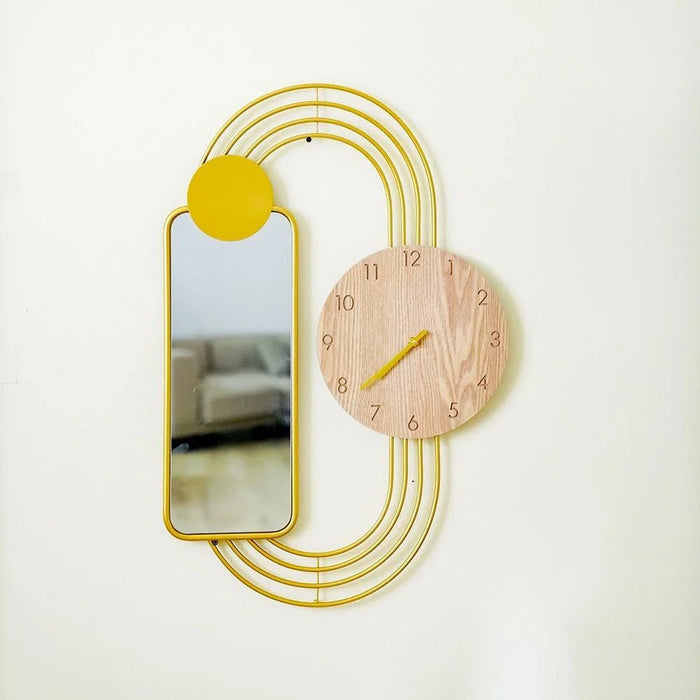Cambridge Modern Clock With Mirror Wall Clock
79.5X52.5X4.5Cm Gold