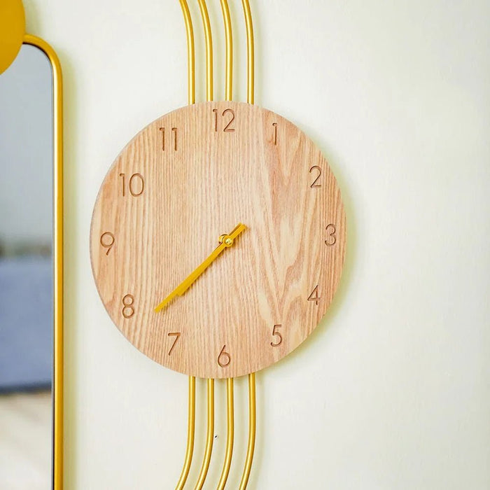 Cambridge Modern Clock With Mirror Wall Clock
79.5X52.5X4.5Cm Gold