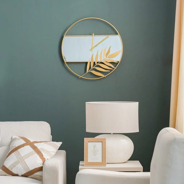 Cambridge Clock In A Mirror Wall Clock
60X60X4Cm Gold