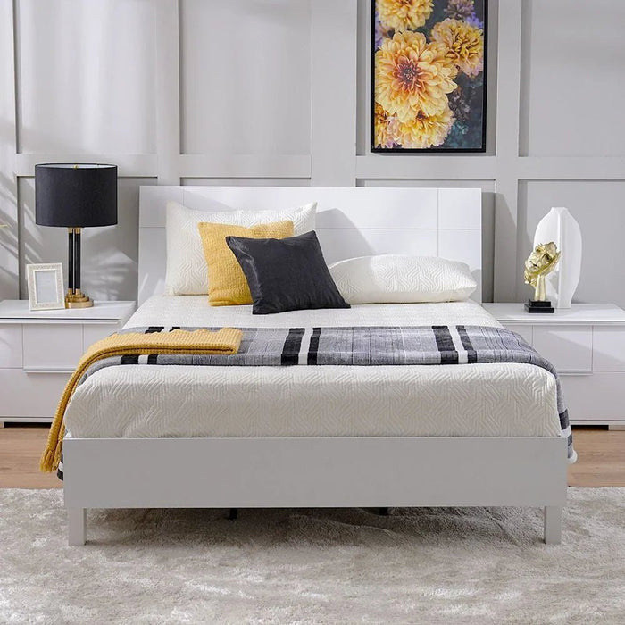 Brooklyn 180x200 King Bed-White-With 2-Year Warranty