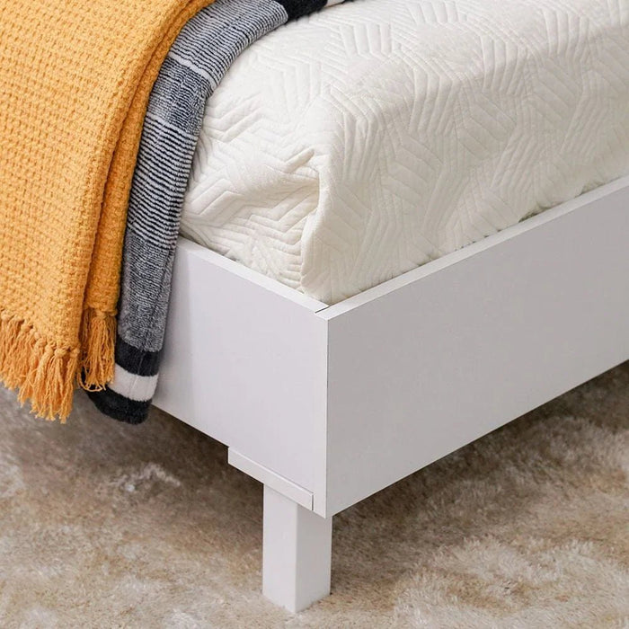 Brooklyn 180x200 King Bed-White-With 2-Year Warranty