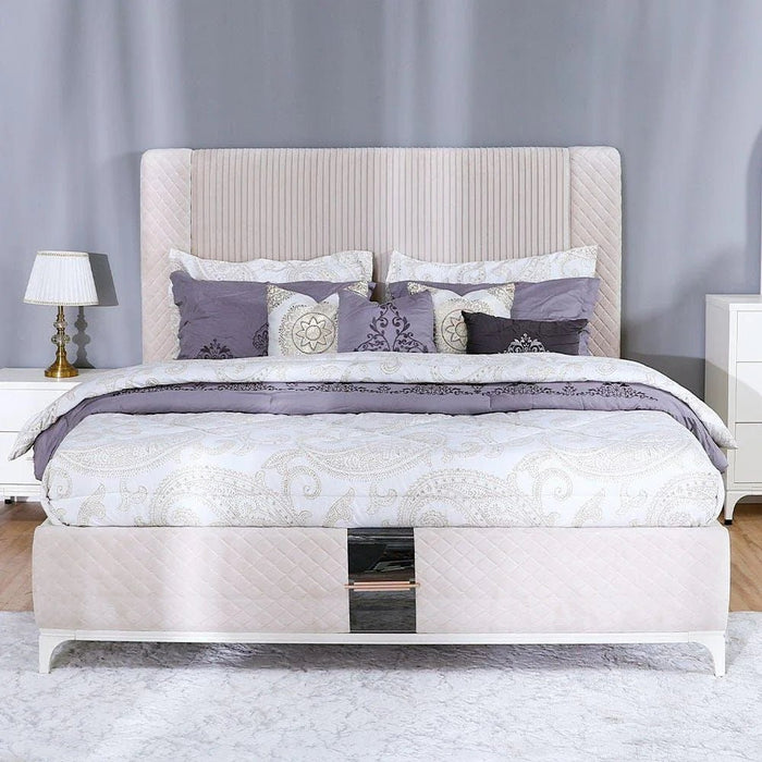 New Aloha 180x200 King Bed-White-With 2-Year Warranty