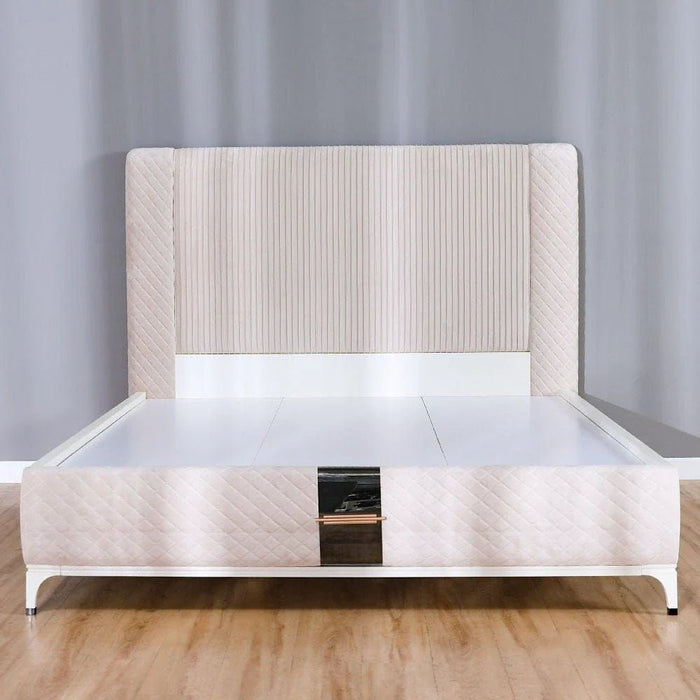 New Aloha 180x200 King Bed-White-With 2-Year Warranty