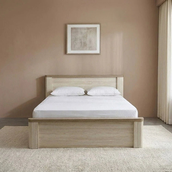 Olivos 150x200 Queen Bed-Ash Grey/Oak-With 2-Year Warranty