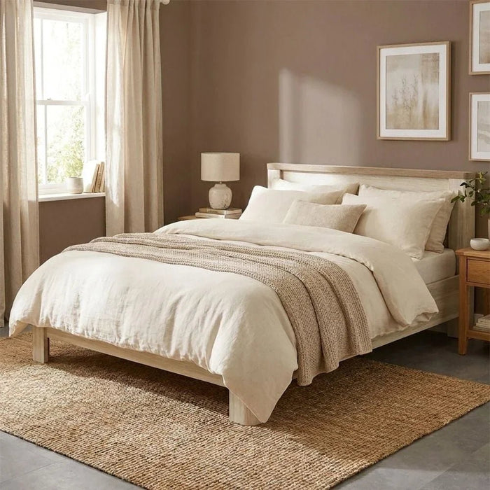 Olivos 150x200 Queen Bed-Ash Grey/Oak-With 2-Year Warranty