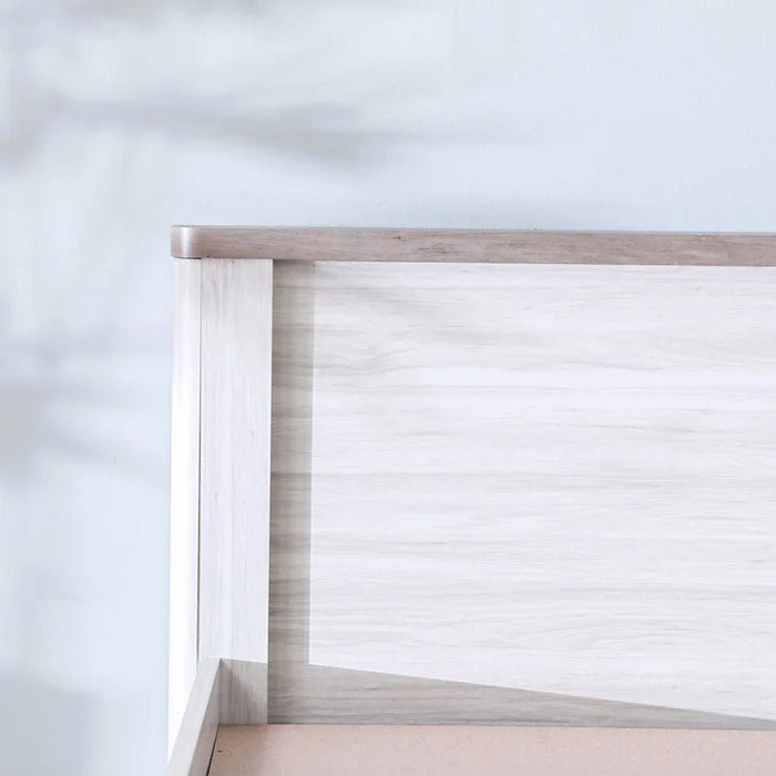 Olivos 180x200 King Bed-Ash Grey/Oak-With 2-Year Warranty