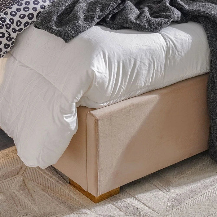 New Poliana 180x200 King Bed-Beige-With 2-Year Warranty