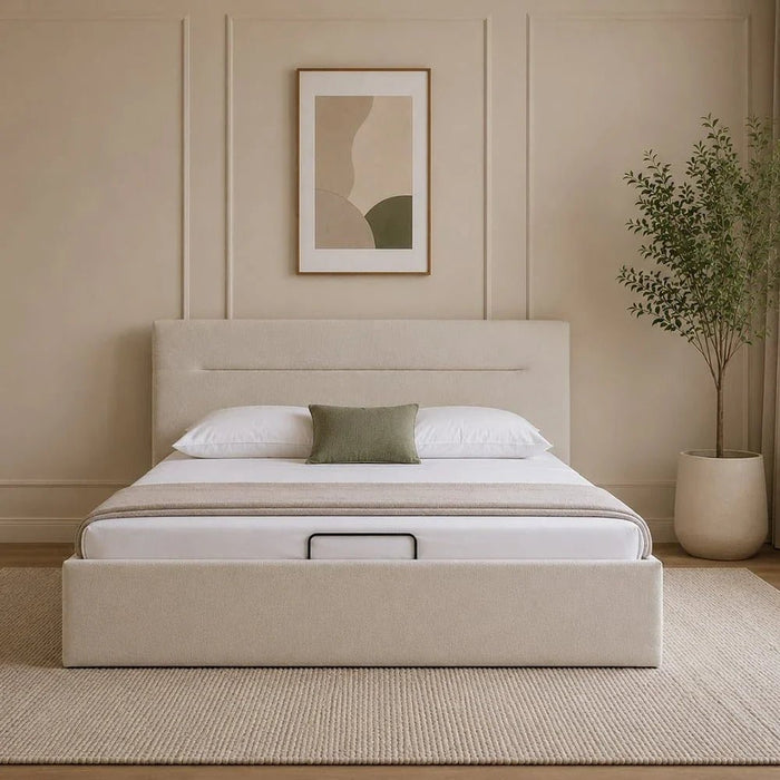 Hendrix 180x200 King Bed with Hydraulic Storage-With 2-Year Warranty