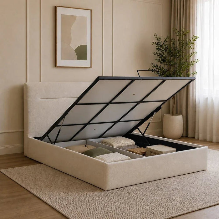 Hendrix 180x200 King Bed with Hydraulic Storage-With 2-Year Warranty