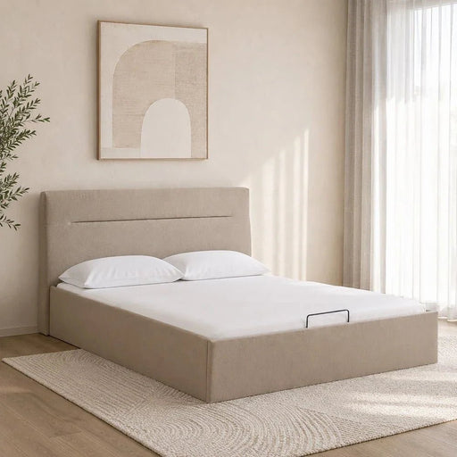 Hendrix 180x200 King Bed with Hydraulic Storage-With 2-Year Warranty Danube Home