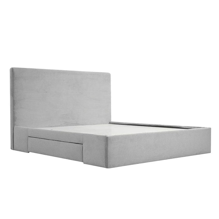 Wesley 180x200 King Bed with 4 Drawers-Dark Grey-With 2-Year Warranty