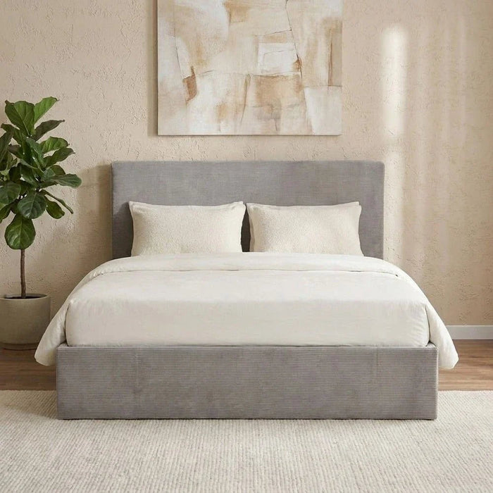 Wesley 180x200 King Bed with 4 Drawers-Dark Grey-With 2-Year Warranty