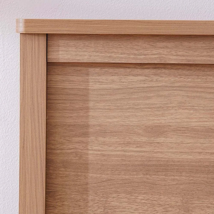 Zirco 180x200 King Bed with Storage-Brown Oak-With 2-Year Warranty