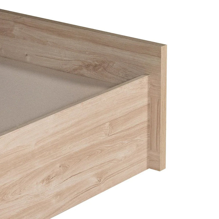 Bolivar 180x200 King Bed with 2-Front Drawer Storage - Vintage Oak - With 2-Year Warranty