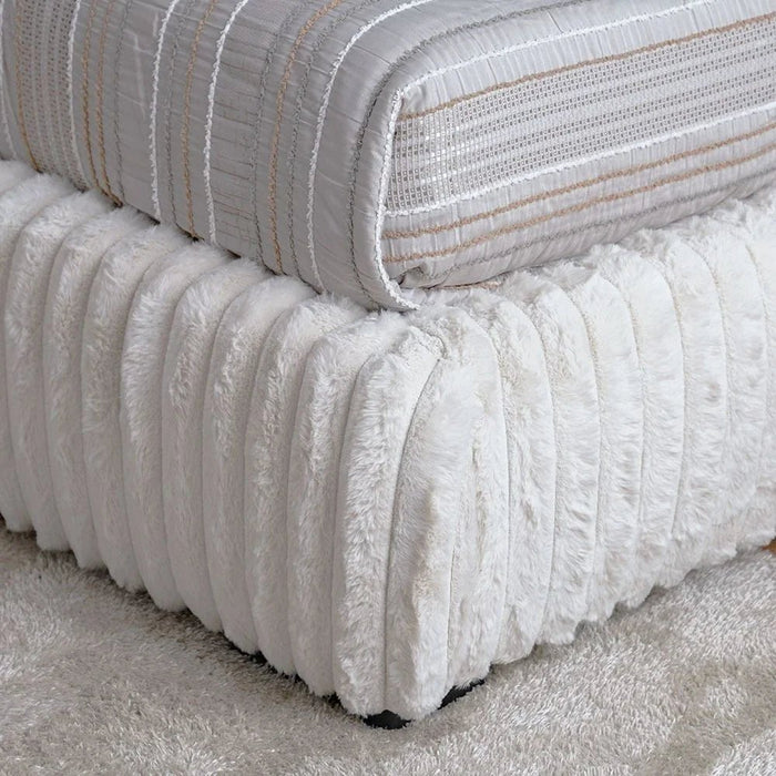 Fritz 150x200 Queen Bed-Cream-With 2-Year Warranty