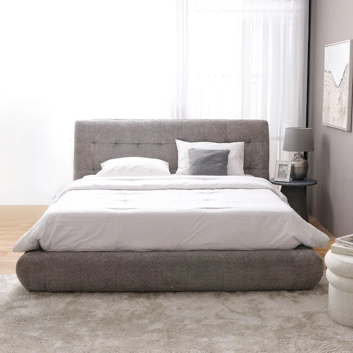 Aragon 180x200 Platform King Bed-Dark Grey-With 2-Year Warranty